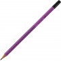 Faber-Castell Grip 2001 Μολύβι B με Γόμα Λιλά Faber-Castell Grip 2001 Μολύβι B με Γόμα Λιλά