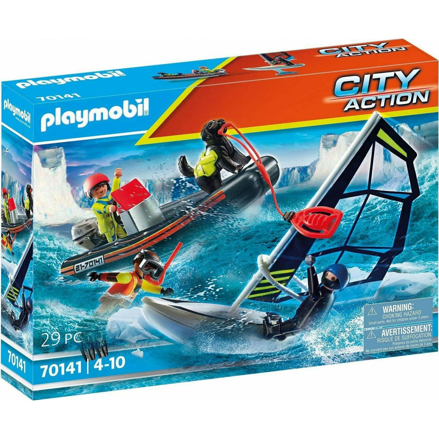 Playmobil City Action Διάσωση Ιστιοφόρου με Φουσκωτό Σκάφος (70141)