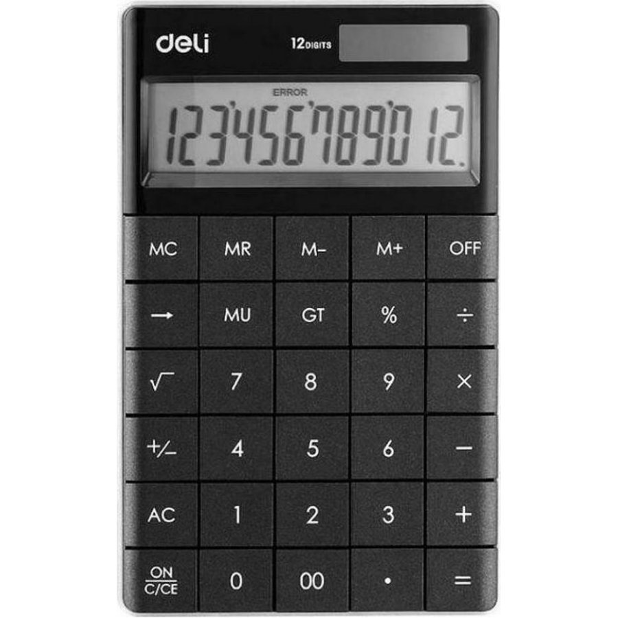 Deli Αριθμομηχανή 12 Ψηφίων σε Μαύρο (1589B) Deli Αριθμομηχανή 12 Ψηφίων σε Μαύρο (1589B)