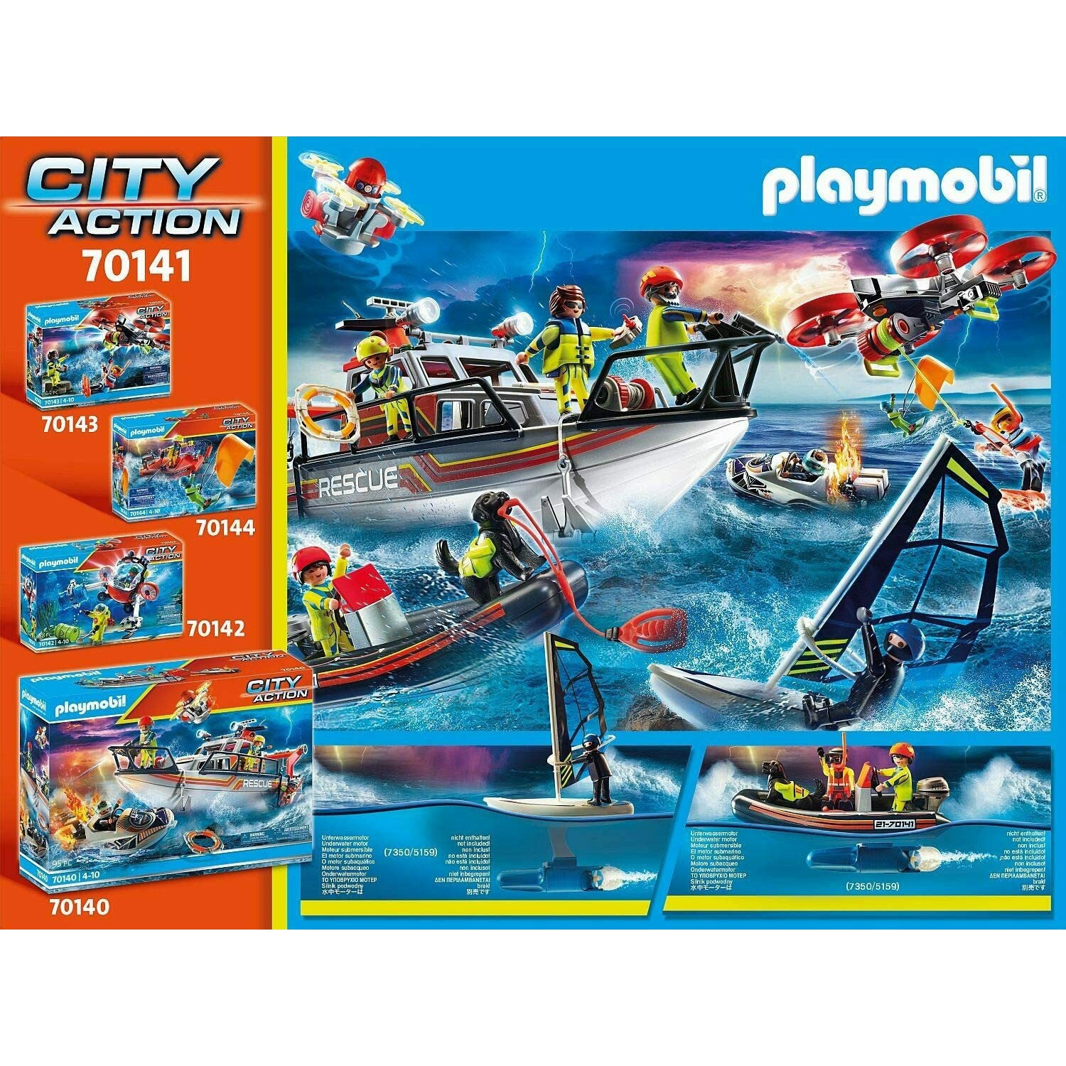 Playmobil City Action Διάσωση Ιστιοφόρου με Φουσκωτό Σκάφος (70141)