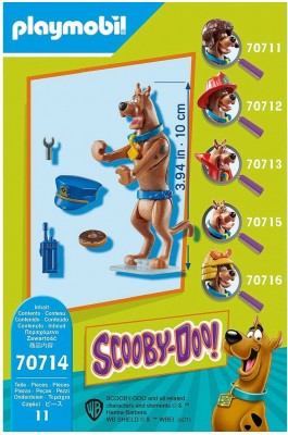Playmobil Scooby-Doo Συλλεκτική Φιγούρα Scooby "Αστυνομικός" (70714)
