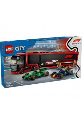 Lego City F1® Truck with RB20 & AMR24 F1® Cars (60445)
