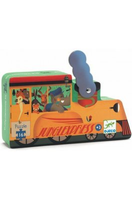 Djeco Παιδικό Puzzle Μίνι Τρένο στη Ζούγκλα (DJ07267)