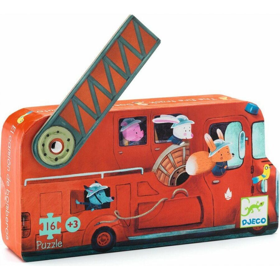 Djeco Παιδικό Puzzle Mini Πυροσβεστικό Όχημα (DJ07268) Djeco Παιδικό Puzzle Mini Πυροσβεστικό Όχημα (DJ07268)