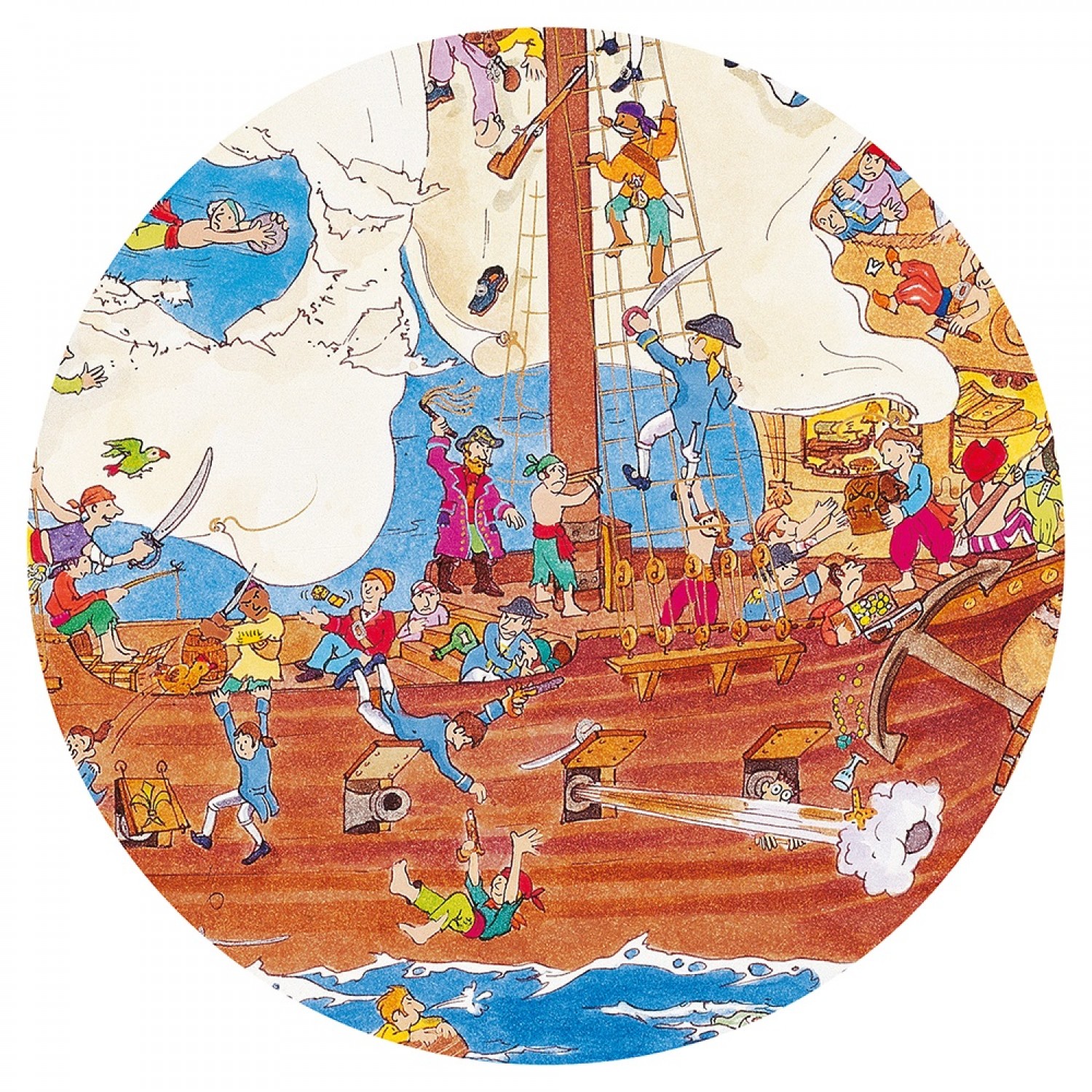Djeco Παιδικό Puzzle Παρατήρησης Πειρατές 100 pcs (DJ07506)