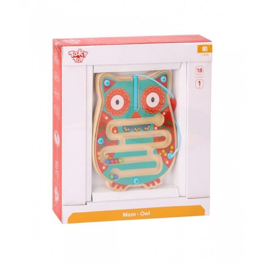 Tooky Toy Ξύλινος Λαβύρινθος Κουκουβάγια (TL073) Tooky Toy Ξύλινος Λαβύρινθος Κουκουβάγια (TL073)