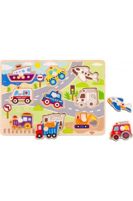 Tooky Toys Ξύλινο Παιδικό Παζλ Σφηνώματα Οχήματα (ΤΥ860) Tooky Toys Ξύλινο Παιδικό Παζλ Σφηνώματα Οχήματα (ΤΥ860)