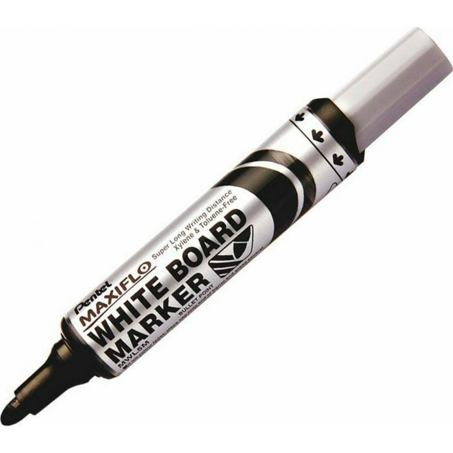 Pentel Maxiflo Μαρκαδόρος Πίνακα Μαύρος 3mm (MWL5M-AO Pentel Maxiflo Μαρκαδόρος Πίνακα Μαύρος 3mm (MWL5M-AO