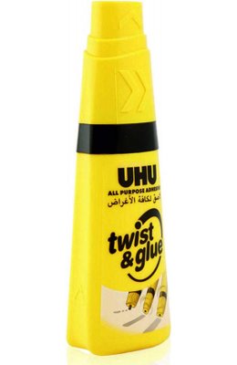 UHU Υγρή Κόλλα Twist & Glue Μεσαίου Μεγέθους Γενικής Χρήσης 90ml (44295)
