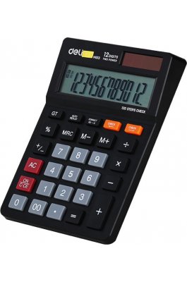 Deli Smart Αριθμομηχανή σε Μαύρο (1320)