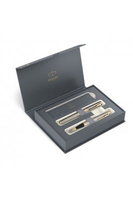 Parker IM Core Σετ Στυλό Rollerball με Ballpen Brushed Metal σε Θήκη (σε Χάρτινη Κασετίνα)