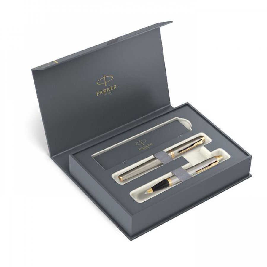 Parker IM Core Σετ Στυλό Rollerball με Ballpen Brushed Metal σε Θήκη (σε Χάρτινη Κασετίνα) Parker IM Core Σετ Στυλό Rollerball με Ballpen Brushed Metal σε Θήκη (σε Χάρτινη Κασετίνα)
