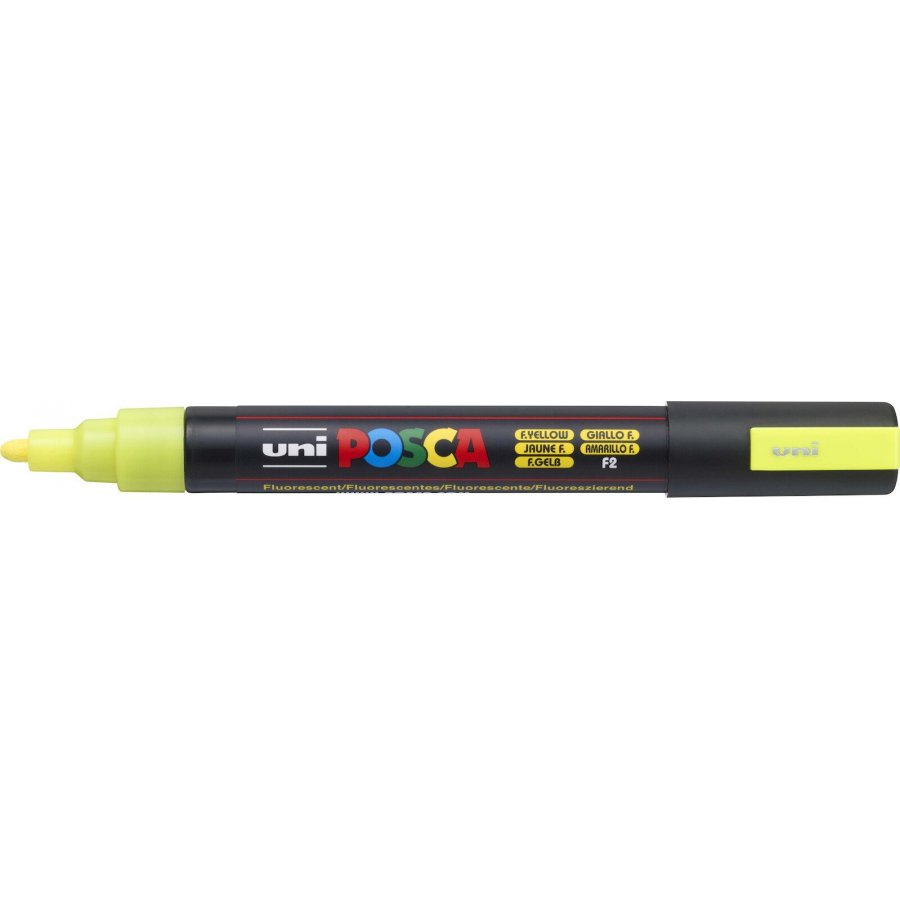 Uni-Ball Posca Ανεξίτηλος Μαρκαδόρος 1.8-2.5mm Φωσφοριζέ Κίτρινο (PC5M) Uni-Ball Posca Ανεξίτηλος Μαρκαδόρος 1.8-2.5mm Φωσφοριζέ Κίτρινο (PC5M)