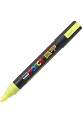 Uni-Ball Posca Ανεξίτηλος Μαρκαδόρος 1.8-2.5mm Φωσφοριζέ Κίτρινο (PC5M)