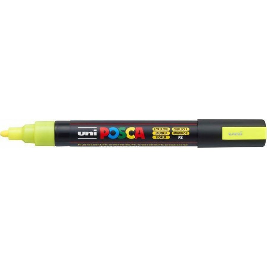 Uni-Ball Posca Ανεξίτηλος Μαρκαδόρος 1.8-2.5mm Φωσφοριζέ Κίτρινο (PC5M) Uni-Ball Posca Ανεξίτηλος Μαρκαδόρος 1.8-2.5mm Φωσφοριζέ Κίτρινο (PC5M)
