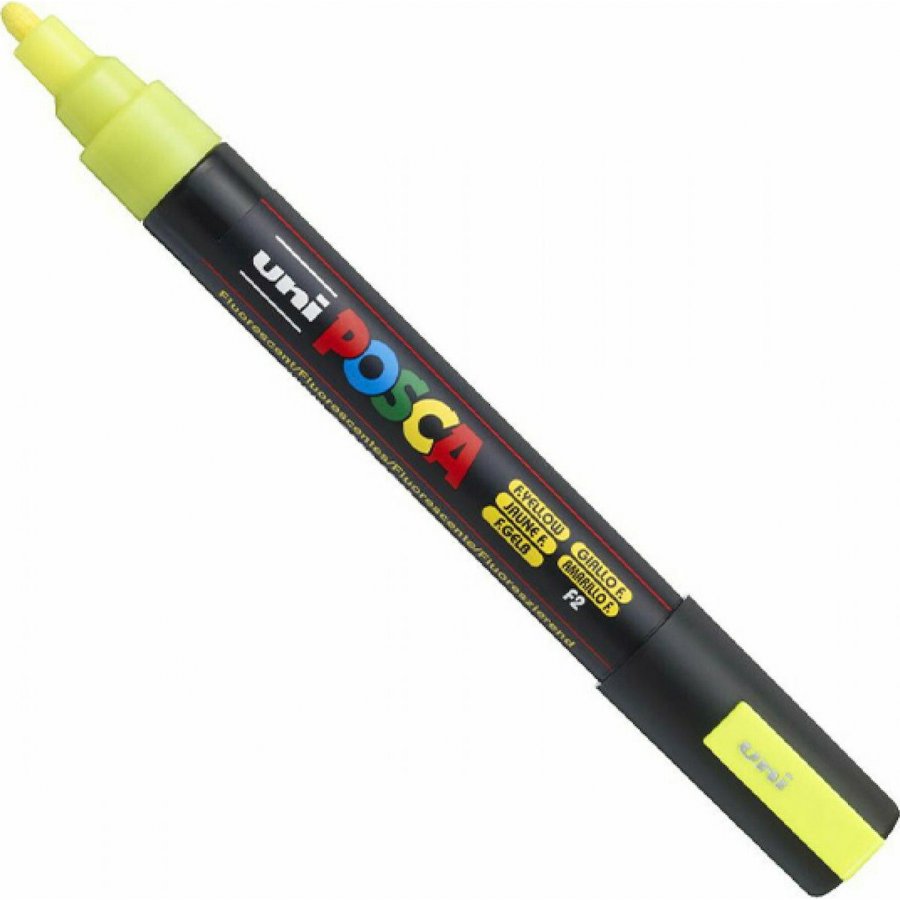 Uni-Ball Posca Ανεξίτηλος Μαρκαδόρος 1.8-2.5mm Φωσφοριζέ Κίτρινο (PC5M) Uni-Ball Posca Ανεξίτηλος Μαρκαδόρος 1.8-2.5mm Φωσφοριζέ Κίτρινο (PC5M)