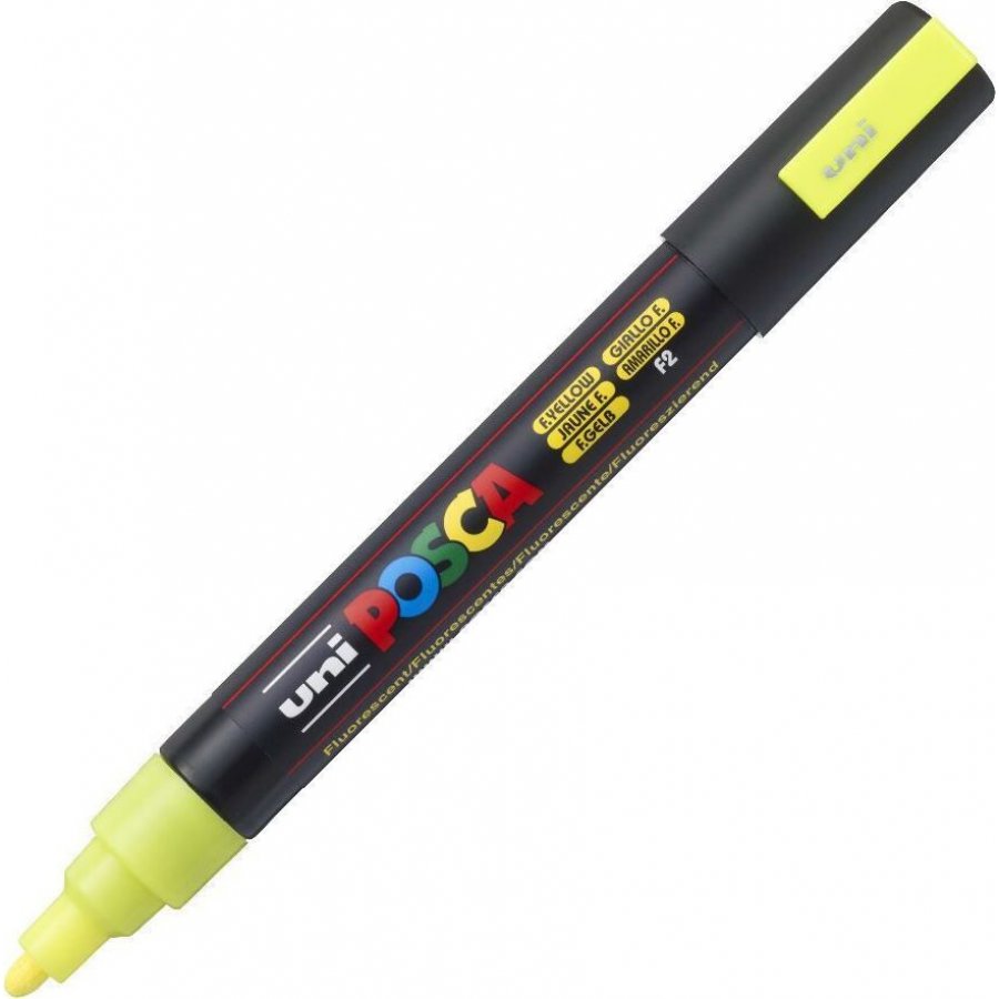 Uni-Ball Posca Ανεξίτηλος Μαρκαδόρος 1.8-2.5mm Φωσφοριζέ Κίτρινο (PC5M) Uni-Ball Posca Ανεξίτηλος Μαρκαδόρος 1.8-2.5mm Φωσφοριζέ Κίτρινο (PC5M)