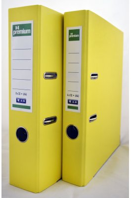Premium Κλασέρ P.P. 8-32 με 2 Κρίκους Α4 Κίτρινο (26717)