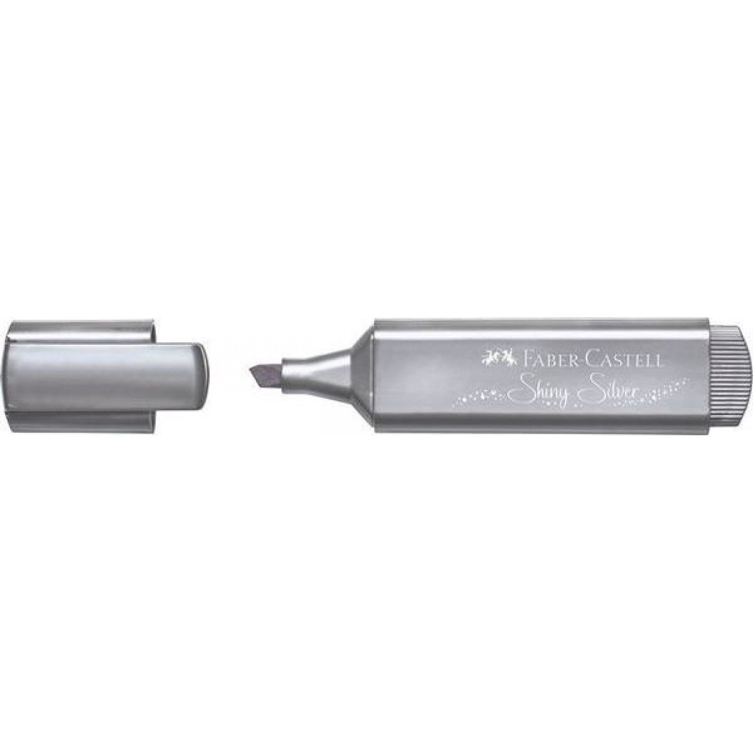 Faber-Castell Μαρκαδόρος Υπογράμμισης Μεταλλικό Ασημί 5mm (154661)