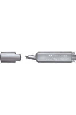 Faber-Castell Μαρκαδόρος Υπογράμμισης Μεταλλικό Ασημί 5mm (154661)