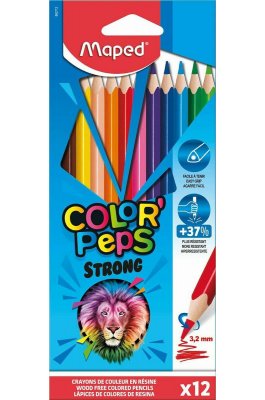 Maped Color'Peps Strong Σετ Ξυλομπογιές 12τμχ Maped Color'Peps Strong Σετ Ξυλομπογιές 12τμχ