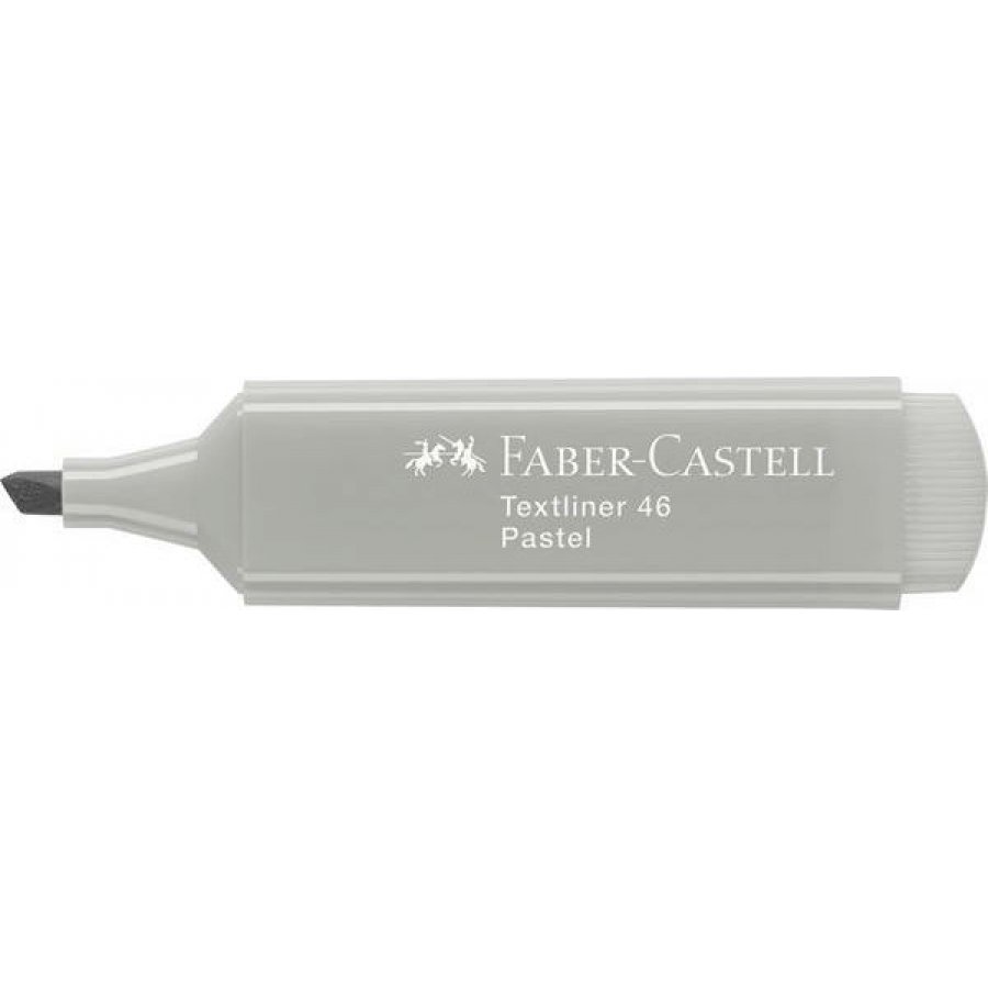 Faber-Castell Textliner 46 Μαρκαδόρος Υπογράμμισης Παστελ Γκρι 5mm Faber-Castell Textliner 46 Μαρκαδόρος Υπογράμμισης Παστελ Γκρι 5mm