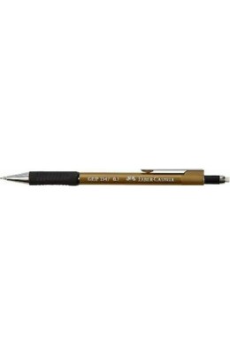 Faber-Castell Grip Μηχανικό Μολύβι 0.7mm με Γόμα σε Καφέ Χρώμα 1347