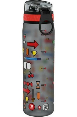 Ion8 Πλαστικό Παγούρι Slim Gaming σε Γκρι χρώμα 500ml Ion8 Πλαστικό Παγούρι Slim Gaming σε Γκρι χρώμα 500ml