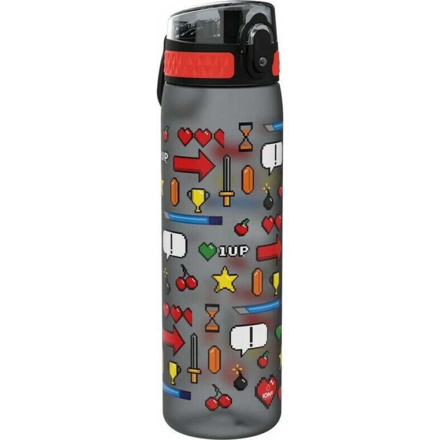Ion8 Πλαστικό Παγούρι Slim Gaming σε Γκρι χρώμα 500ml Ion8 Πλαστικό Παγούρι Slim Gaming σε Γκρι χρώμα 500ml