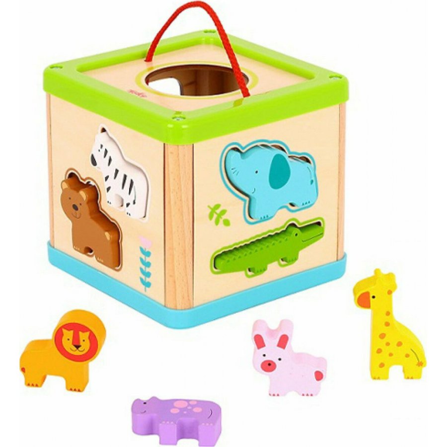 Tooky Toys Κύβος Σφηνώματα με Ζωάκια από Ξύλο (TL642) Tooky Toys Κύβος Σφηνώματα με Ζωάκια από Ξύλο (TL642)
