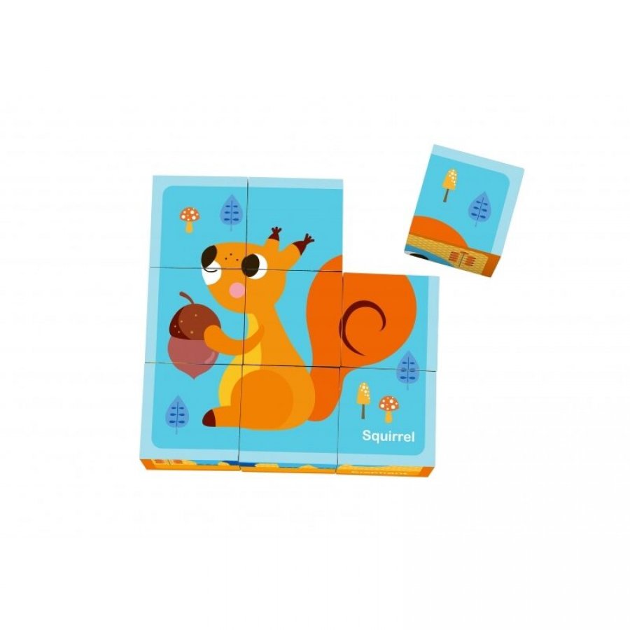 Tooky Toys Ξύλινο Παιδικό Puzzle Κύβοι με Ζώα (TL690) Tooky Toys Ξύλινο Παιδικό Puzzle Κύβοι με Ζώα (TL690)