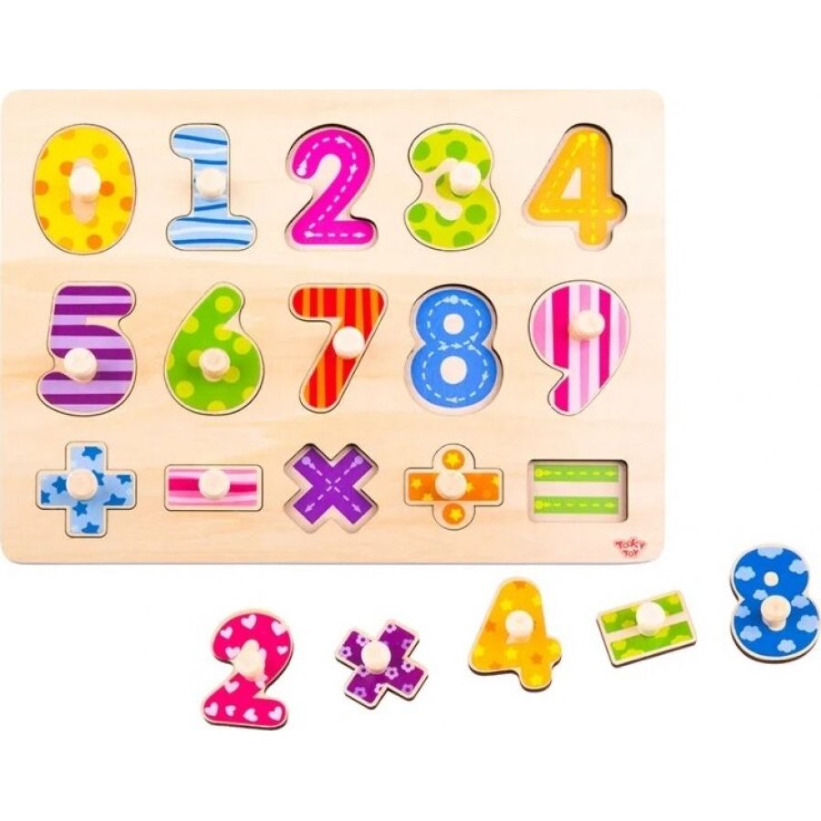 Tooky Toys Ξύλινο Παιδικό Puzzle Σφηνώματα Αριθμοί (TY851) Tooky Toys Ξύλινο Παιδικό Puzzle Σφηνώματα Αριθμοί (TY851)