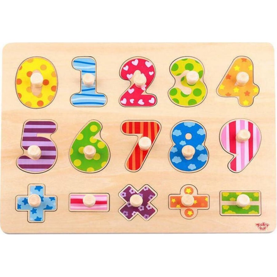 Tooky Toys Ξύλινο Παιδικό Puzzle Σφηνώματα Αριθμοί (TY851) Tooky Toys Ξύλινο Παιδικό Puzzle Σφηνώματα Αριθμοί (TY851)