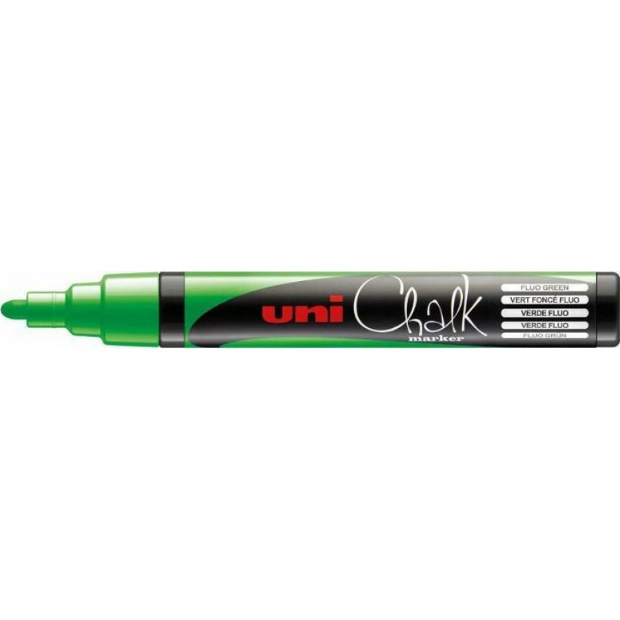 Uni-Ball Chalk Marker Μαρκαδόρος Υγρής Κιμωλίας Πράσινο Φωσφορούχο 1.8-2.5mm (PWE5M) Uni-Ball Chalk Marker Μαρκαδόρος Υγρής Κιμωλίας Πράσινο Φωσφορούχο 1.8-2.5mm (PWE5M)