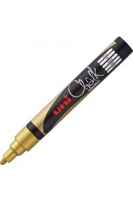 Uni-Ball Chalk Marker Μαρκαδόρος Υγρής Κιμωλίας Χρυσό 1.8-2.5mm (PWE5M) Uni-Ball Chalk Marker Μαρκαδόρος Υγρής Κιμωλίας Χρυσό 1.8-2.5mm (PWE5M)