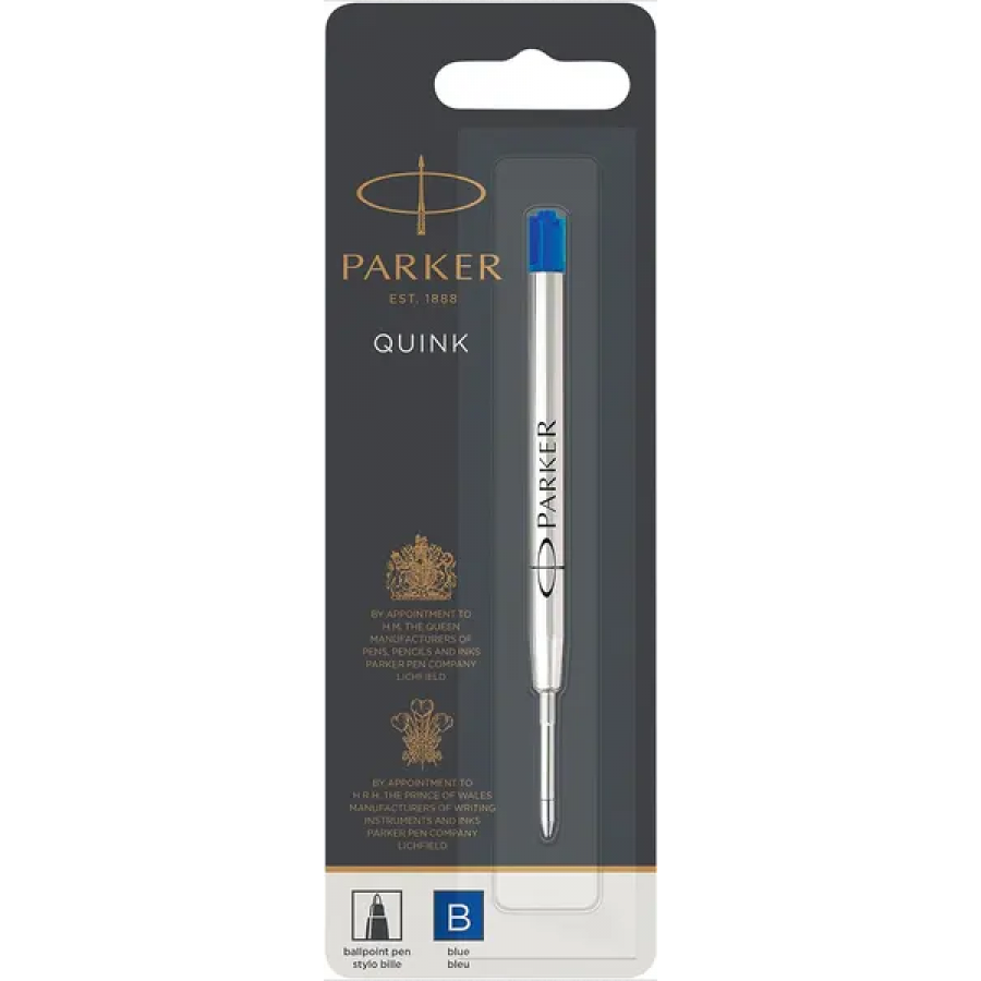 Parker Quink Ballpen Ανταλλακτικό Μελάνι για Στυλό Broad Μπλε Parker Quink Ballpen Ανταλλακτικό Μελάνι για Στυλό Broad Μπλε