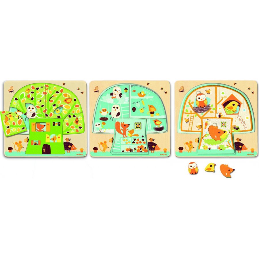 Djeco Ξύλινο Παιδικό Puzzle Σφηνώματα Το Δέντρo (Dj01481) Djeco Ξύλινο Παιδικό Puzzle Σφηνώματα Το Δέντρo (Dj01481)
