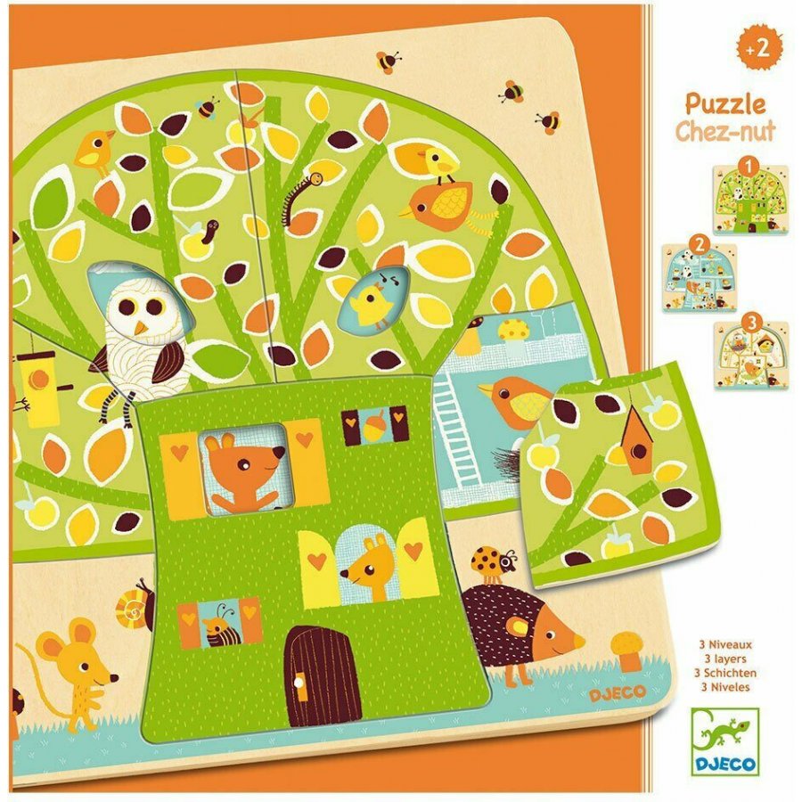 Djeco Ξύλινο Παιδικό Puzzle Σφηνώματα Το Δέντρo (Dj01481) Djeco Ξύλινο Παιδικό Puzzle Σφηνώματα Το Δέντρo (Dj01481)