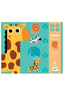 Djeco Παιδικό Puzzle Ζωάκια Ζούγκλας (Dj07135)