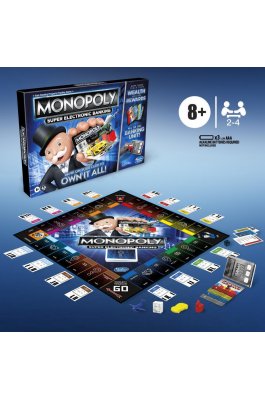 Hasbro Επιτραπέζιο Παιχνίδι Monopoly Ηλεκτρονική Εξαργύρωση Bonus με Μία Κάρτα (E8978)