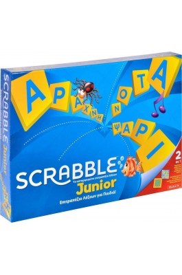 Mattel Επιτραπέζιο Παιχνίδι Scrabble Junior Ελληνική Έκδοση για 2-4 Παίκτες (Y9672)