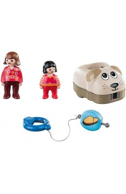 Playmobil 123 Τρενάκι με Βαγόνι Σκυλάκι (70406)