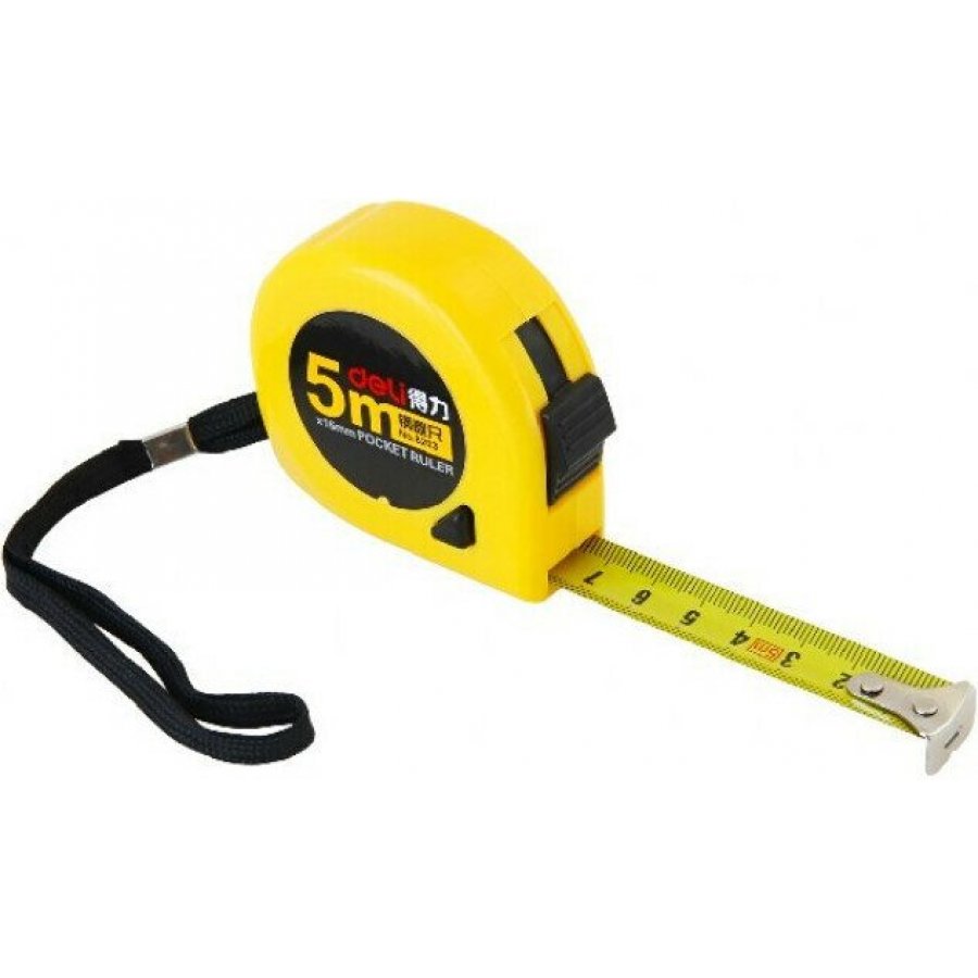 Deli Μετροταινία Ατσάλινη 5m x 19mm (8203) Deli Μετροταινία Ατσάλινη 5m x 19mm (8203)