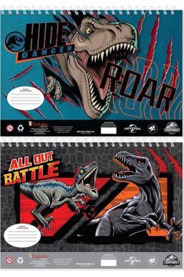Διακάκης Jurassic World Μπλοκ Ζωγραφικής 40 Φύλλα 23 x 33 cm