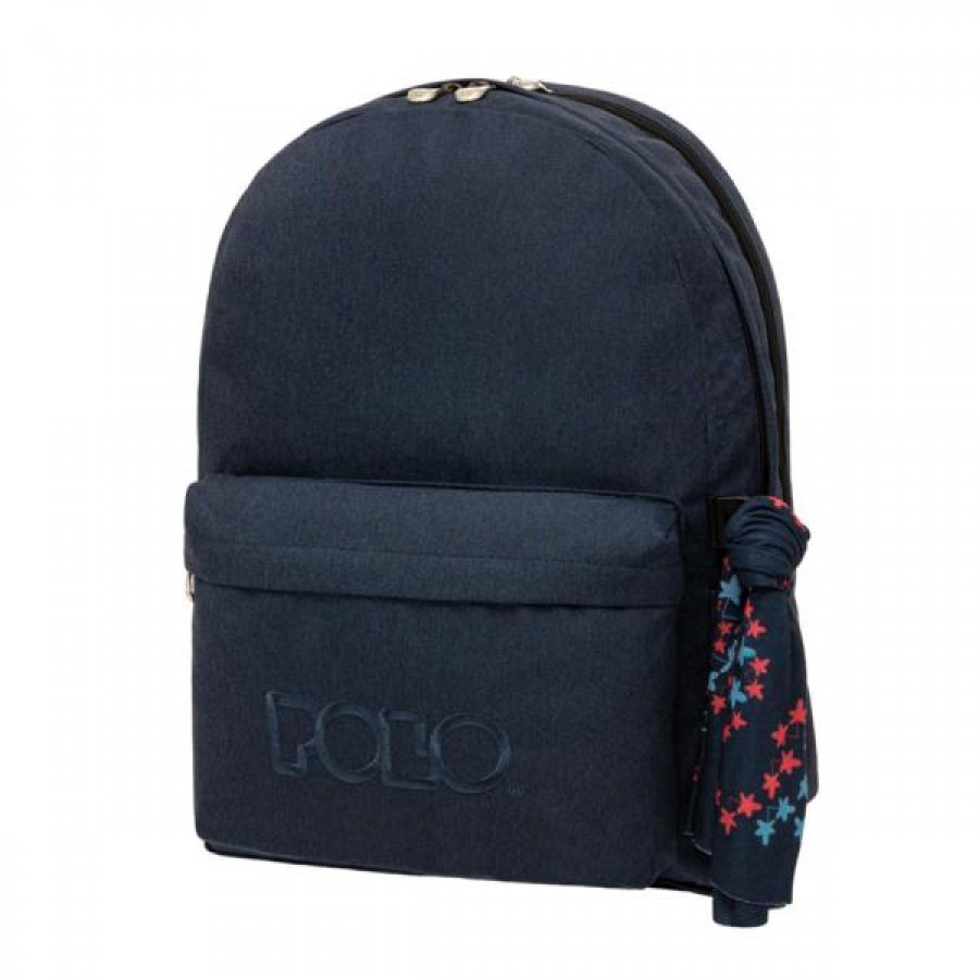 Polo Σακίδιο Original Double Scarf Σχολική Τσάντα Πλάτης 30lt. σε Μπλε (9012355100) Polo Σακίδιο Original Double Scarf Σχολική Τσάντα Πλάτης 30lt. σε Μπλε (9012355100)