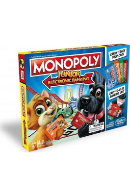 Hasbro Επιτραπέζιο Παιχνίδι Monopoly Junior Electronic Banking για 2-4 Παίκτες (E1842)