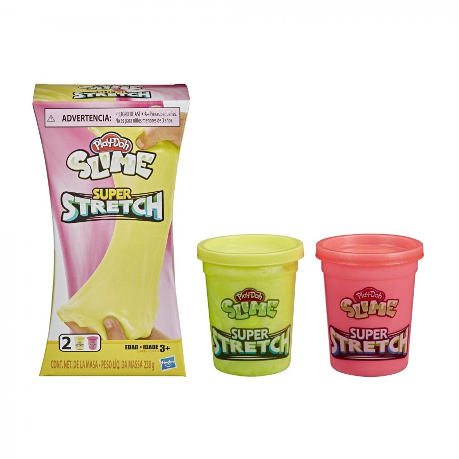 Hasbro Play-Doh Slime Super Stretch - Κίτρινο & Ροζ Hasbro Play-Doh Slime Super Stretch - Κίτρινο & Ροζ