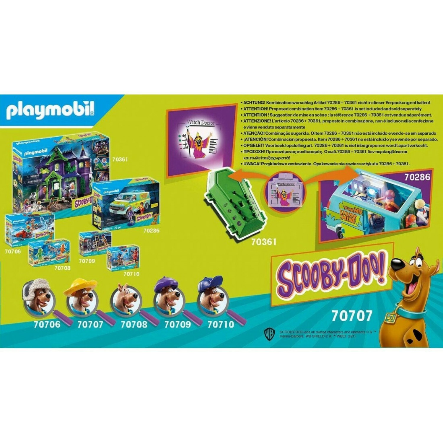 Playmobil Scooby-Doo Περιπέτεια με τον Witch Doctor (70707)