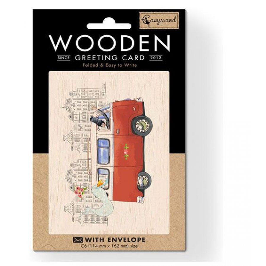 Cozywood Ξύλινη Ευχετήρια Κάρτα: Camper (ATV266) Cozywood Ξύλινη Ευχετήρια Κάρτα: Camper (ATV266)