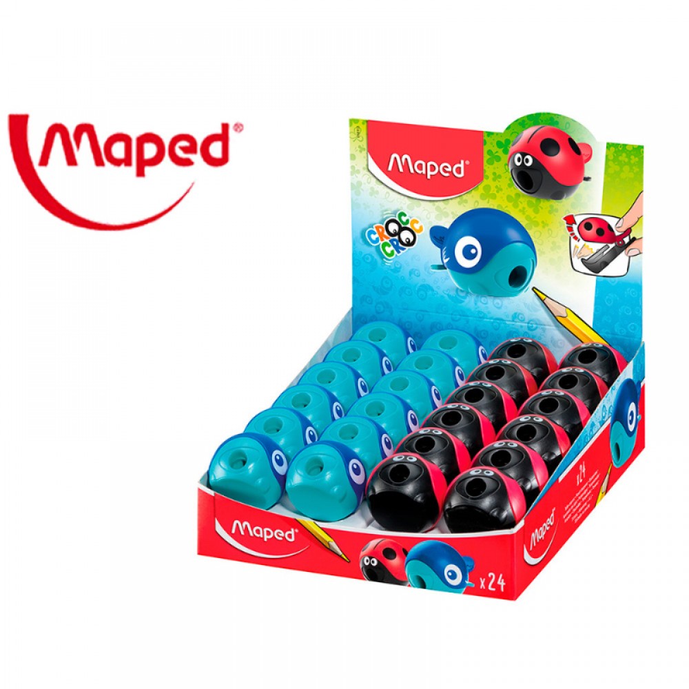 Maped Croc Croc Ξύστρα σε 2 σχέδια Maped Croc Croc Ξύστρα σε 2 σχέδια